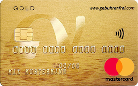 Gebührenfrei.de Mastercard Gold Kreditkarte für Deutschland