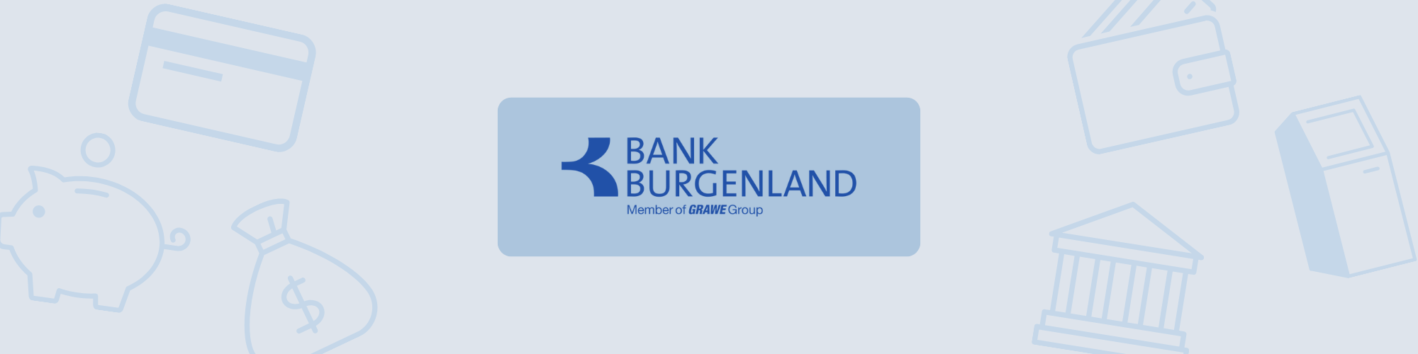 Logo der Bank Burgenland, Teil der GRAWE Bankengruppe mit Sitz in Eisenstadt
