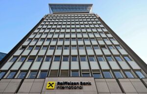 Hauptsitz der Raiffeisen Bank International in Wien, gelegen am Stadtpark im 3. Bezirk.
