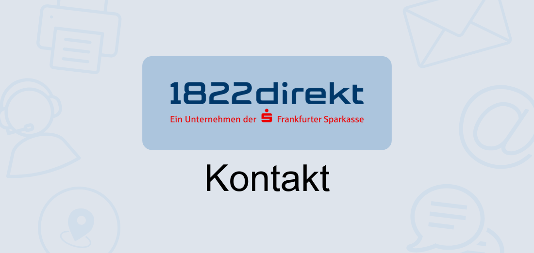Kontakt zur 1822direkt Bank in Deutschland