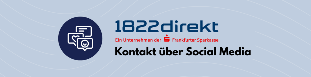 1822driekt Kontakt über Social Media