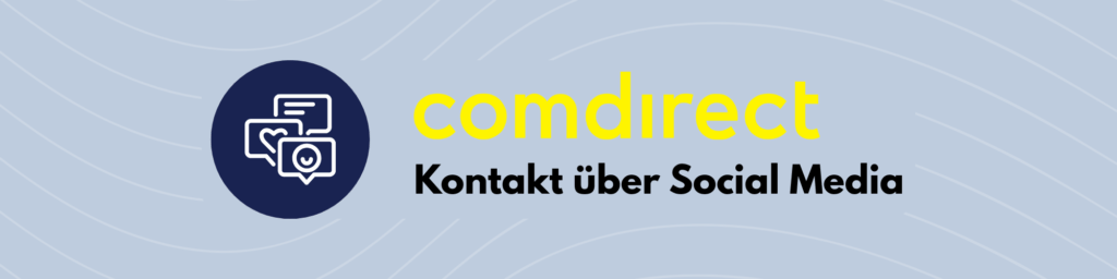 Comdirekt Kontakt über Social Media