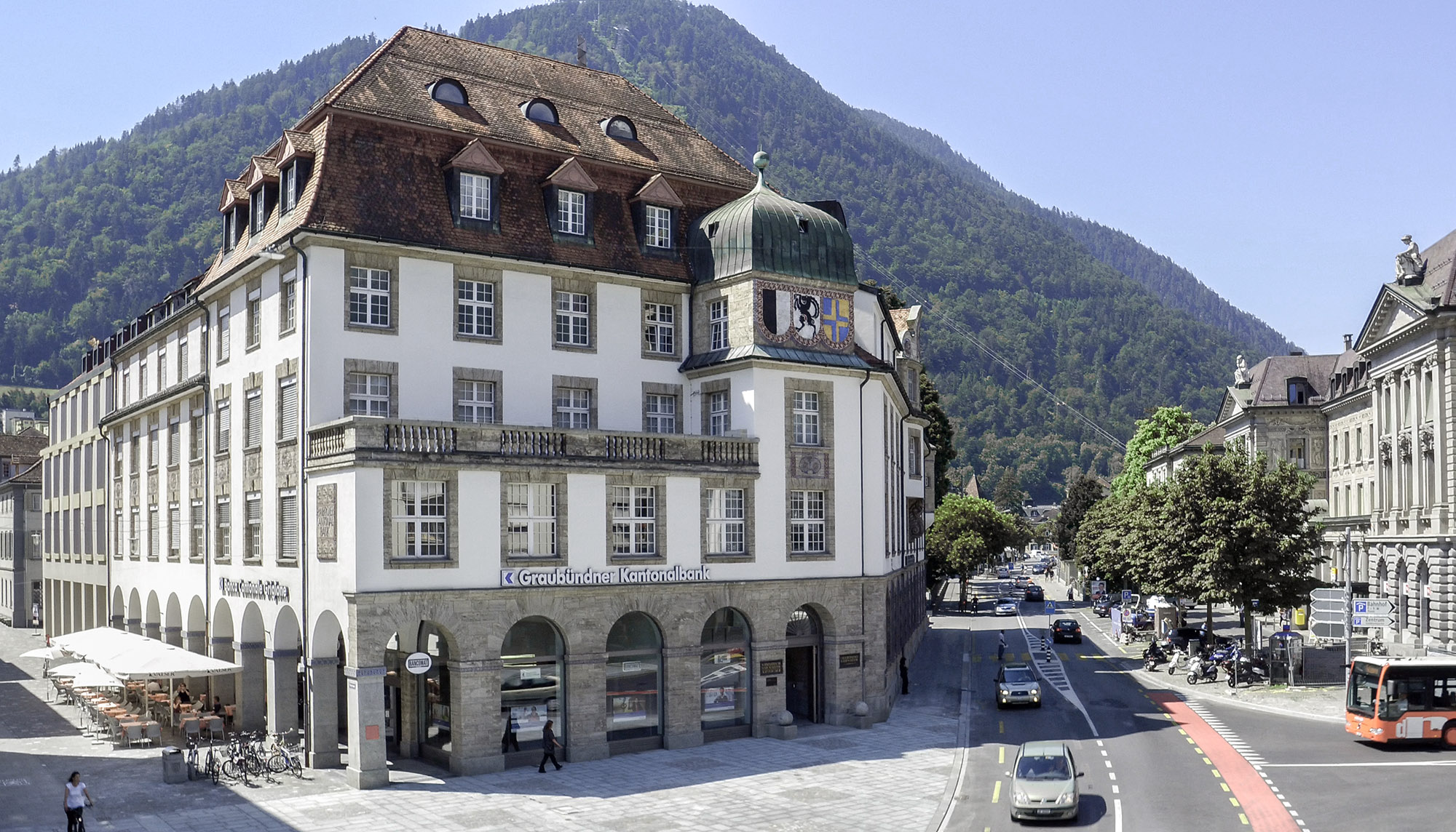 Hauptsitz der Graubündner Kantonalbank in der Schweiz