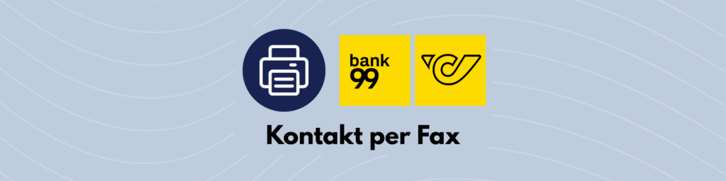 bank99 Kontakt per Fax